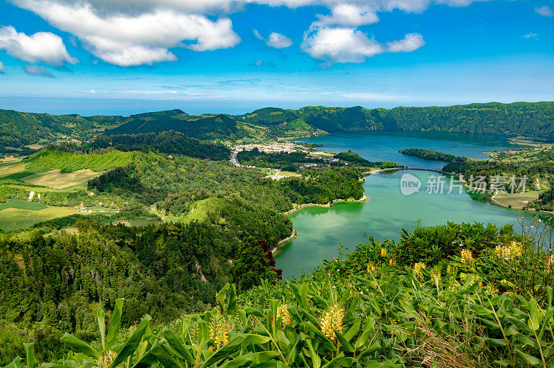 七城之湖-拉格阿达斯塞特cidades -圣米格尔岛，亚速尔群岛，葡萄牙